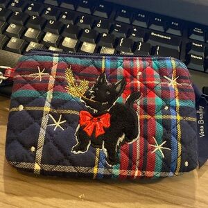 Vera Beadley plaid wristlet
